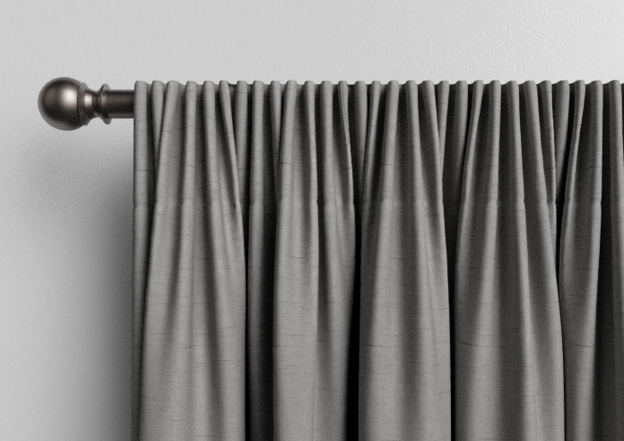 Faux Silk, Silver - Made to Measure Curtains - Image 9